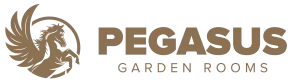 The Pegasus Garden Rooms logo.